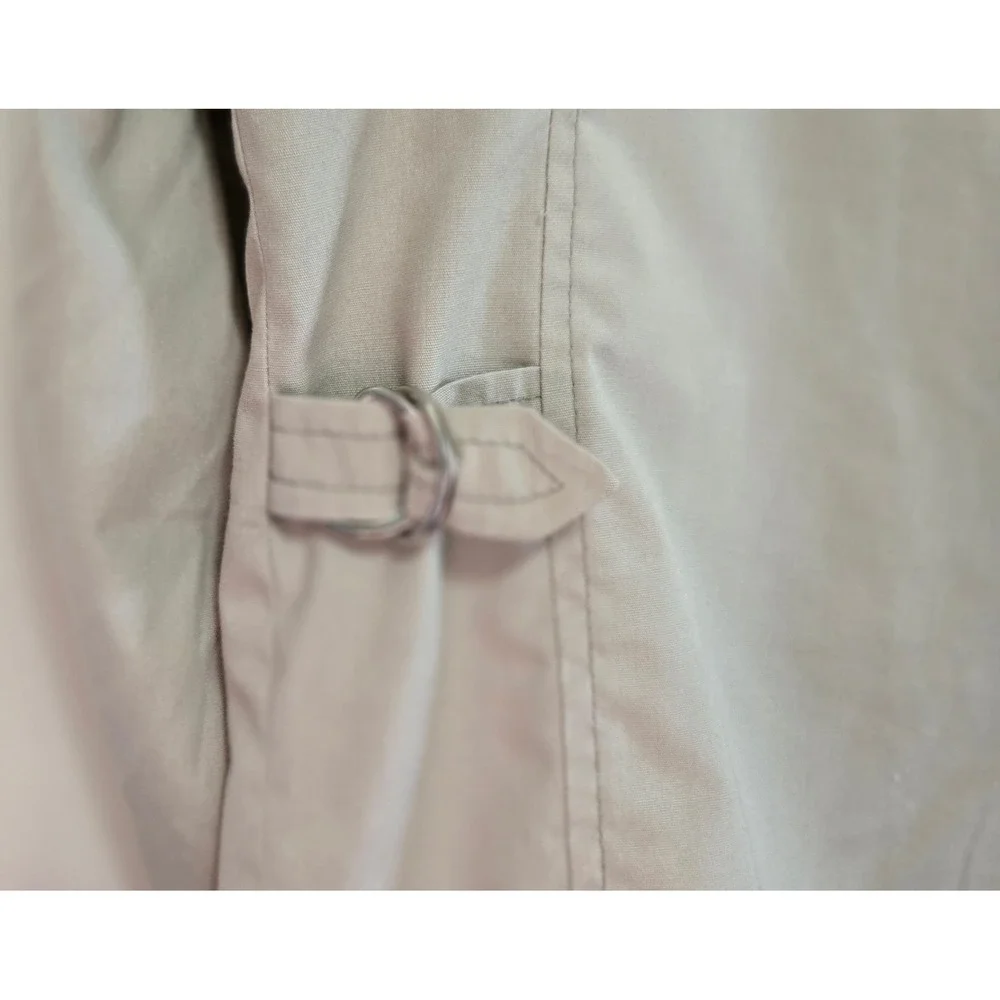 Vintage London Fog Classic 1970's Beige Zip Front Utility Jacket Tan Size 44 XL